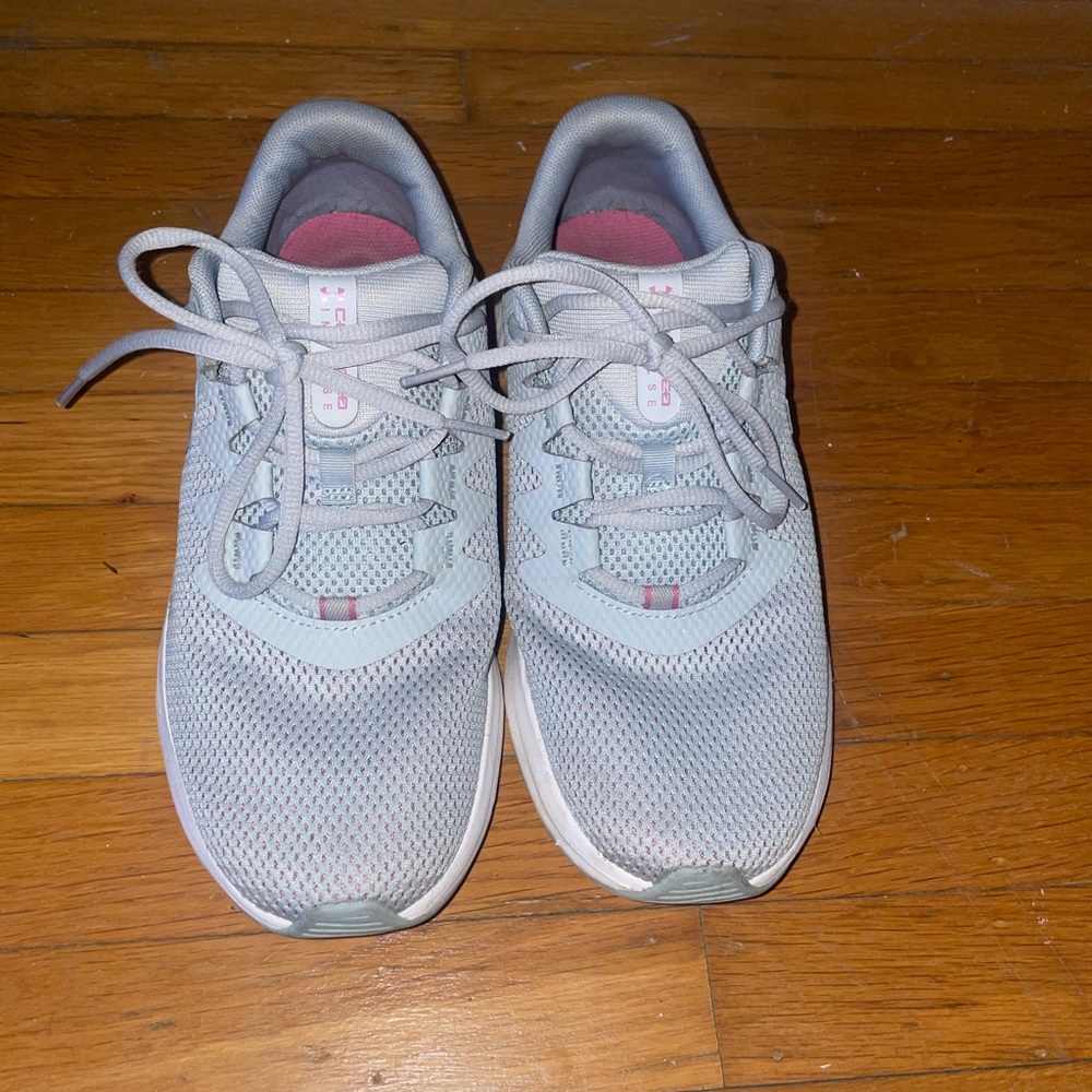 Under Armour Gray and Pink Sneakers